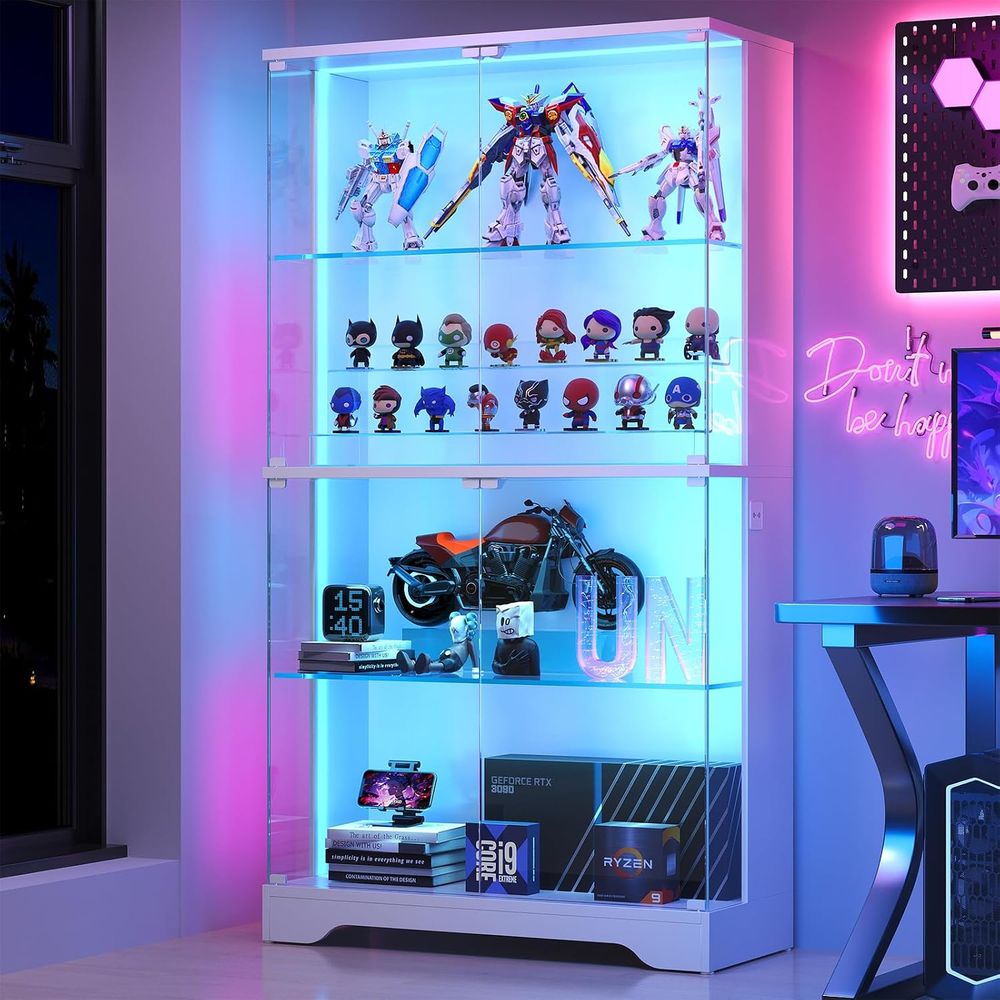 Glass Cabinet Display - خزانة عرض زجاجية من 4 طبقات