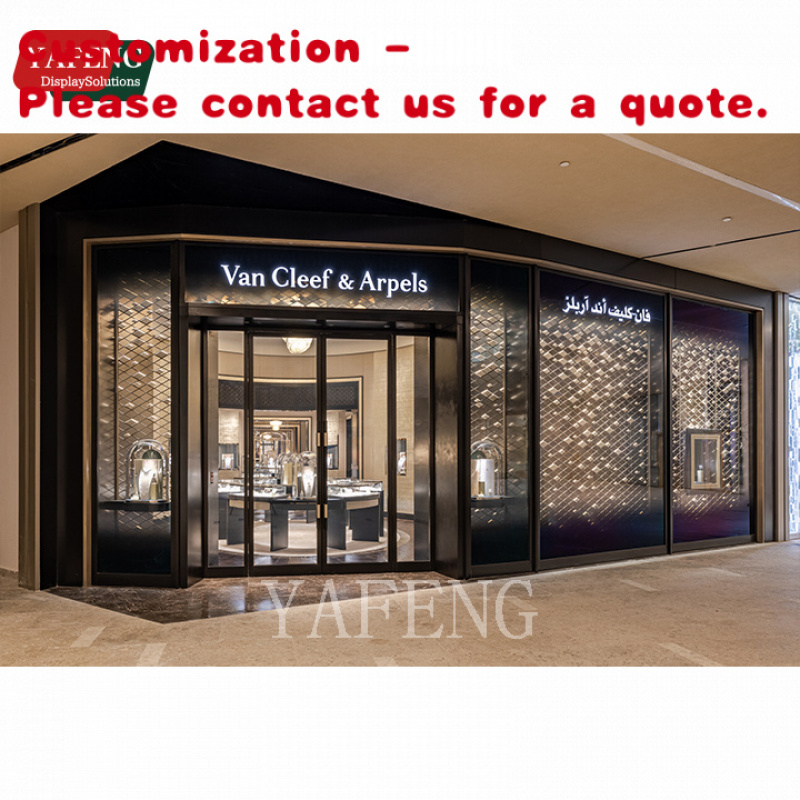 Glass Cabinet Display - Custom. خزانة عرض مجوهرات من الفولاذ