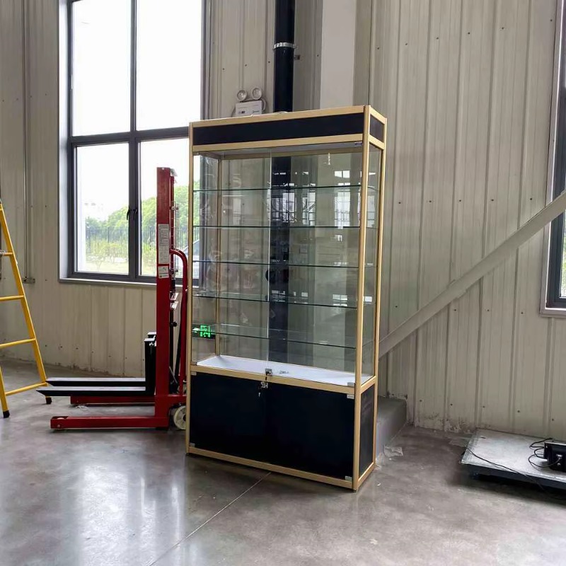 خزانة عرض زجاجية فاخرة لمتجر ا - مراجعة Glass Cabinet Display وسعره