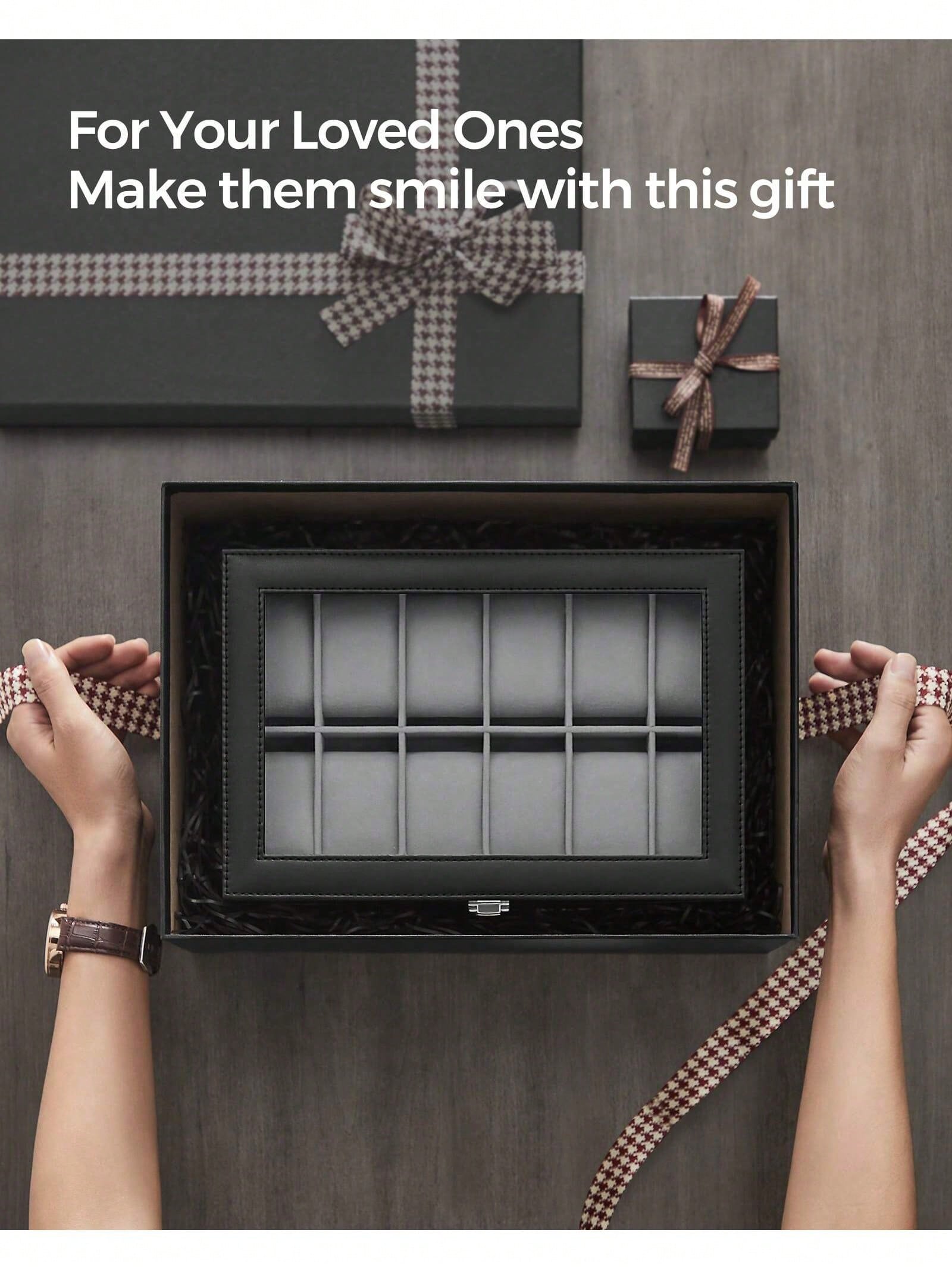 صندوق ساعات بـ 12 فتحة قابل لل - مراجعة Glass Cabinet Display وسعره