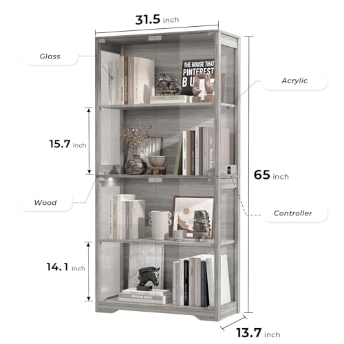 خزانة عرض بأبواب زجاجية، خزانة - مراجعة Glass Cabinet Display وسعره