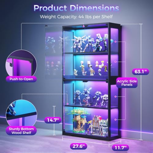 خزانة عرض زجاجية مع أبواب زجاج - مراجعة Glass Cabinet Display وسعره