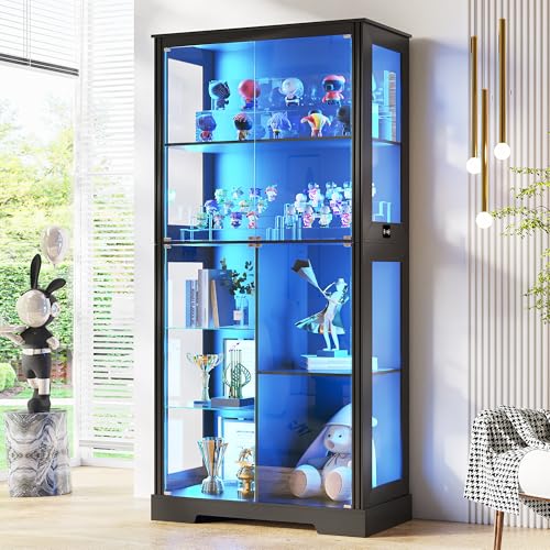خزانة عرض زجاجية بطول 71 بوصة  - مراجعة Glass Cabinet Display وسعره