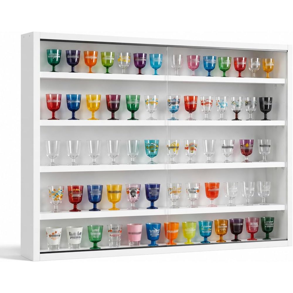 خزانة عرض زجاجية معلقة على الح - مراجعة Glass Cabinet Display وسعره